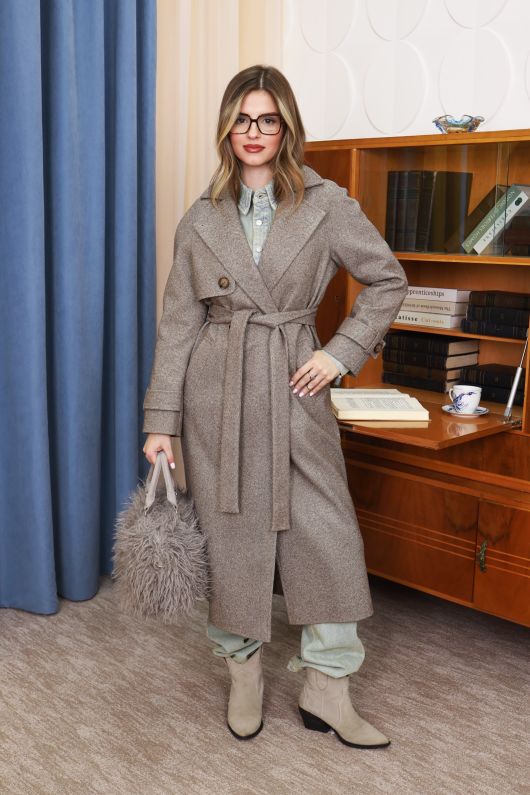 Пальто из шерсти №596