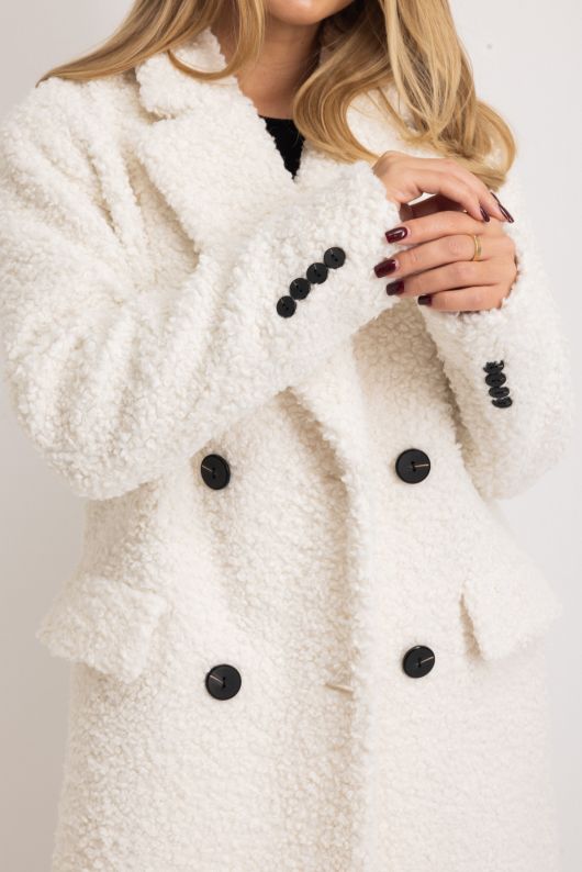 Пальто Тедди, белый
